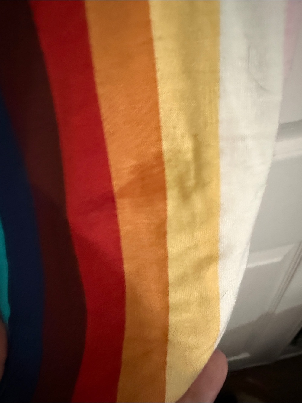 Modcloth Rainbow Vertical Stripe Midi Skirt - Picture 3 of 4